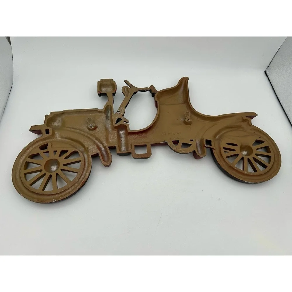 Vintage 1966 SEXTON 3D Cast Metal Red Delivery Truck Car Wall Hanging Plaque Art